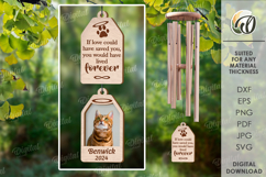 Personalized Pet Memorial Wind Chime Laser Cut Product Image 1