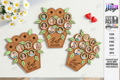Mother's Day Photo Bouquet Laser Cut | Photo Frame Kit | CNC Product Image 1