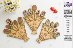 Mother's Day Photo Bouquet Laser Cut | Photo Frame Kit | CNC Product Image 1