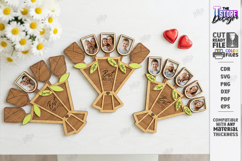 Mother's Day Photo Bouquet Laser Cut | Photo Frame Kit | CNC Product Image 1