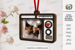 Personalized Song Ornament Laser Cut. Valentine SVG Product Image 1