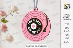 Personalized Song Ornament Laser Cut. Valentine SVG Product Image 1