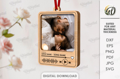 Personalized Song Ornament Laser Cut. Valentine SVG Product Image 1