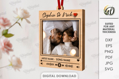 Personalized Song Ornaments Bundle Laser Cut. Valentine SVG Product Image 12