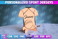 Personalized Sport Jerseys Laser Cut | 3D Custom Sign Laser Product Image 14
