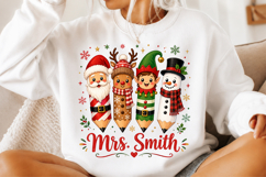 Personalized Teacher Christmas Pencil PNG Product Image 2