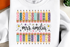 Back to School Sublimation Design,Teacher Typography Product Image 5