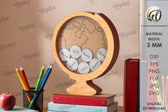 3D Personalized Teacher Token Jar Laser Cut. Reward Jar SVG Product Image 1