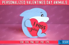 Valentine’s Day Shark | Romantic Gift | Animals Shape | CNC Product Image 1