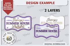 3D Wooden Home Sign Laser Cut. Granny&#039;s Sign SVG Product Image 2