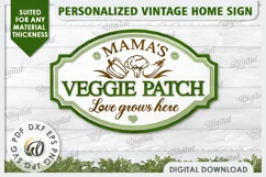 3D Wooden Home Sign Laser Cut. Mama's Sign SVG Product Image 1
