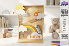 Personalized Coin Drop Bank Laser Cut Bundle | Kids Laser Product Image 7
