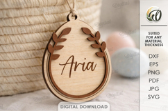 Personalized Easter Tags Bundle Laser Cut. Gift Tag SVG Product Image 7