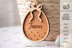Personalized Easter Tags Bundle Laser Cut. Gift Tag SVG Product Image 9