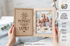 Personalized Folding Frame Laser Cut. Picture Frame SVG Product Image 1