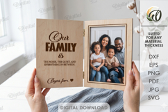 Personalized Folding Frame Laser Cut. Picture Frame SVG Product Image 1