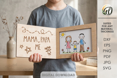 Personalized Folding Frames Bundle Lasercut. Photo Frame SVG Product Image 10