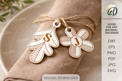 Personalized Tags Bundle Laser Cut. Engraved Name Tag SVG Product Image 2