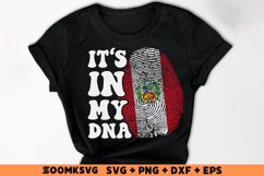It's in my DNA Peru Flag Fingerprint Sublimation PNG, SVG Product Image 2