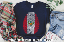 Peru SVG | Peru Flag Fingerprint | SVG PNG DXF EPS Product Image 1