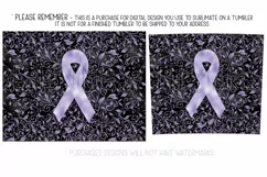 Perwinkle Awareness Ribbon, 20oz Skinny Tumbler Sublimation Product Image 2
