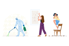 People dealing with pest control and insect infestation Product Image 1