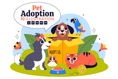 10 Pet Adoption Agency Illustration Product Image 1