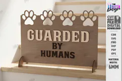 Pet Barrier Laser Cut|Dog Stopper|Dog Barrier|Stair Gate SVG Product Image 1