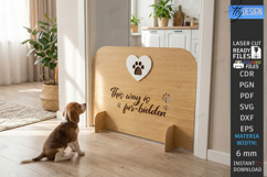 Pet Barrier Laser Cut | Pet Owner | Home Sign | Dog Stopper Product Image 1