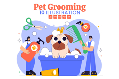 10 Pet Care and Grooming Illustration Product Image 1