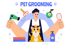 10 Pet Care and Grooming Illustration Product Image 4