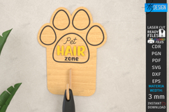 Pet Hair Roller Holders Laser Cut Bundle | Pet Organizer SVG Product Image 7