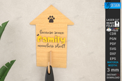 Pet Hair Roller Holder Laser Cut | Pet Accessory Organizer Product Image 1