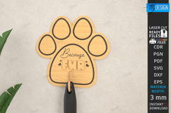 Pet Hair Roller Holder Laser Cut | Pet Accessory Organizer Product Image 1