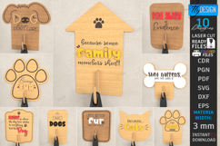 Pet Hair Roller Holders Laser Cut Bundle | Pet Organizer SVG Product Image 1