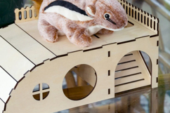 Pet house - laser cut files, house for small pets Product Image 2