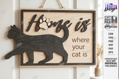 Pet Home Signs Laser Cut Bundle | Dog and Cat Wall Plaque Product Image 11