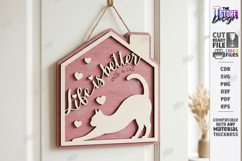 Pet Home Signs Laser Cut Bundle | Dog and Cat Wall Plaque Product Image 12