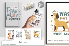 Digital Paper Pet Love Quotes Product Image 1