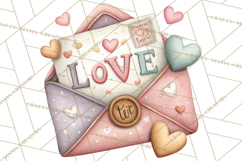 Valentine Pets Clipart, PNG, Cute Cats Dogs Bunnies Product Image 2