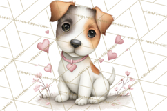 Valentine Pets Clipart, PNG, Cute Cats Dogs Bunnies Product Image 2
