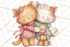 Valentine Pets Clipart, PNG, Cute Cats Dogs Bunnies Product Image 4