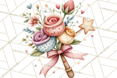 Valentine Pets Clipart, PNG, Cute Cats Dogs Bunnies Product Image 3