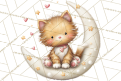 Valentine Pets Clipart, PNG, Cute Cats Dogs Bunnies Product Image 2
