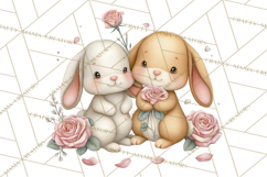 Valentine Pets Clipart, PNG, Cute Cats Dogs Bunnies Product Image 2