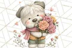 Valentine Pets Clipart, PNG, Cute Cats Dogs Bunnies Product Image 5