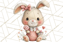 Valentine Pets Clipart, PNG, Cute Cats Dogs Bunnies Product Image 2