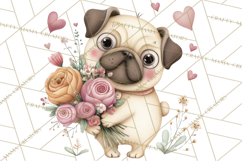 Valentine Pets Clipart, PNG, Cute Cats Dogs Bunnies Product Image 3