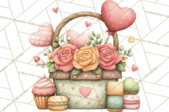 Valentine Pets Clipart, PNG, Cute Cats Dogs Bunnies Product Image 2