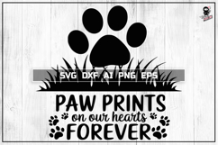 Pet Memorial SVG, Cat/Dog Paw, Memorial Cut file decal Product Image 1
